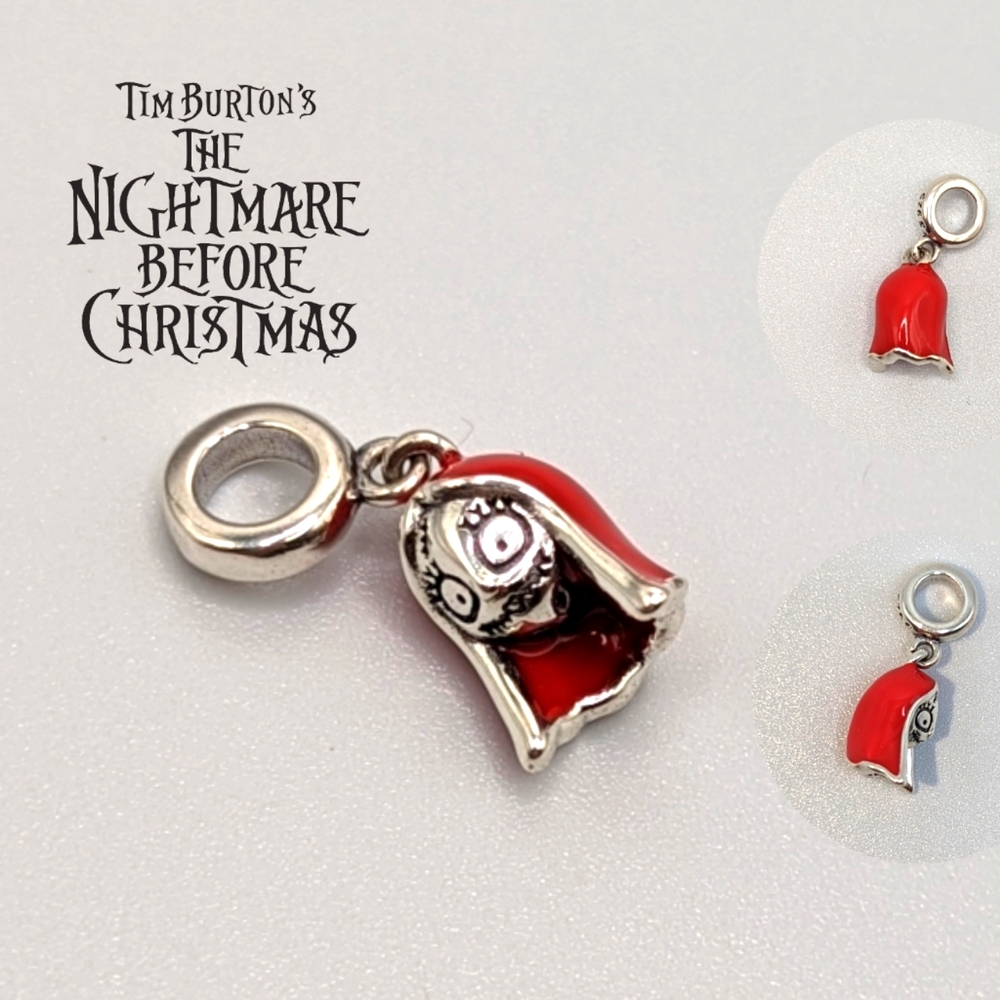 Nightmare Before Christmas Sally Head Charm Sterling Silver S925 Jewelry